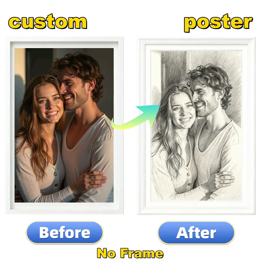 Sustainable Living Products - Custom photos to black and white